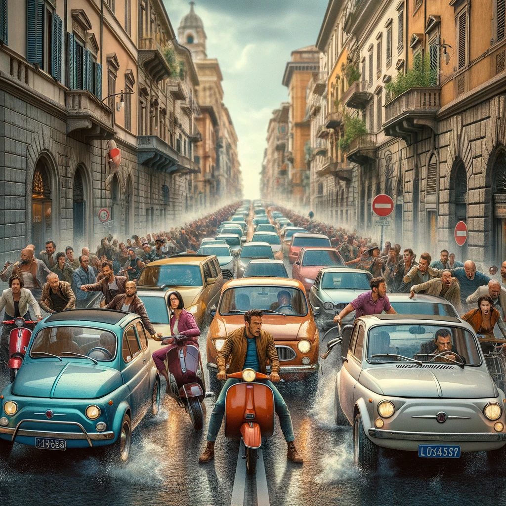 caos in strada